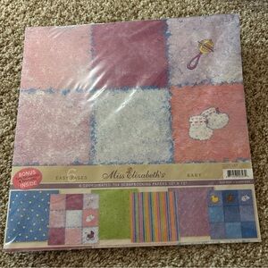 NWT Miss Elizabeth's Baby Scrapbooking Paper 6 easy pages